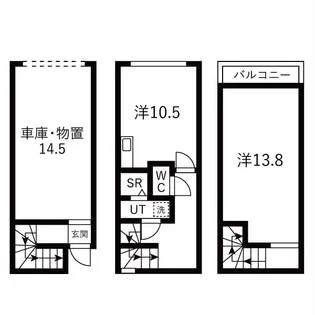 ラフマート南塚口の間取り