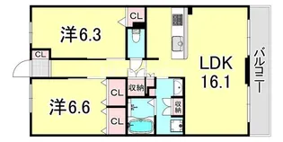 パルケ・マニフィーク【2階】の間取り