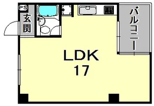 デイグラン武庫之荘【1階】の間取り