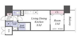 レオンコンフォート本町東Ⅲ【7階】の間取り