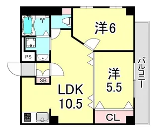 リーストラクチャー西宮北口【3階】の間取り