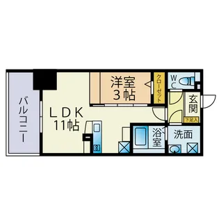 ファーメリー那の川【8階】の間取り