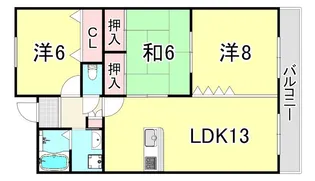 アミューズメントI番館【5階】の間取り