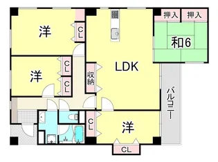 夙川ガーデンハイム2【2階】の間取り