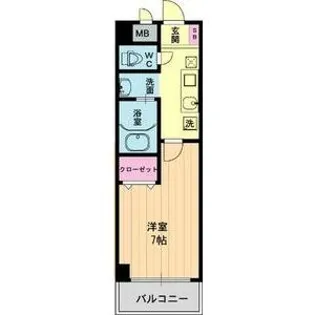 フルール須磨【1階】の間取り