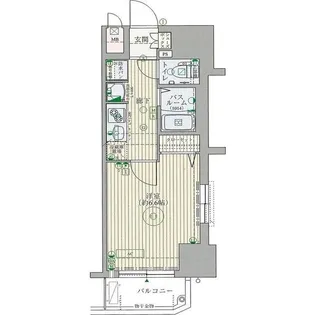 エステムコート博多・祇園ツインタワー2【10階】の間取り