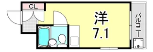 ダイドーメゾン芦屋【3階】の間取り