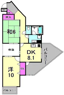 メゾンリベルテ【3階】の間取り
