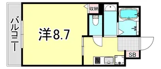 グランド恵美須【3階】の間取り