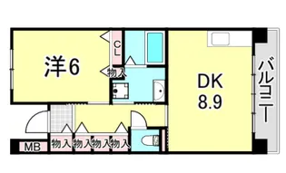 UR浜甲子園なぎさ街 25号棟【11階】の間取り