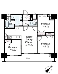 エステムプラザ博多駅南【11階】の間取り