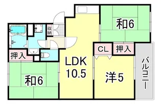 ファミール高木【3階】の間取り