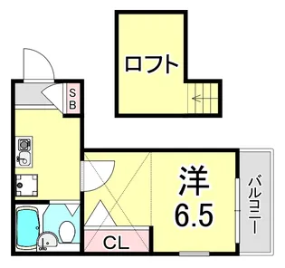 サンパレス21南武庫之荘【1階】の間取り