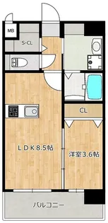 RESIAS ONE TENJINMINAMI BLDG【2階】の間取り