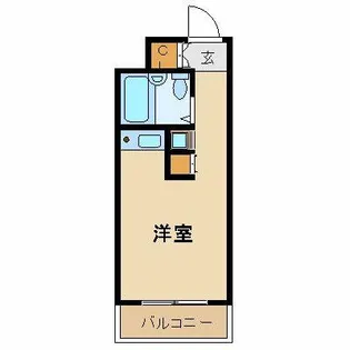 スカイコート世田谷用賀【2階】の間取り