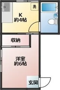加野ハイツ【2階】の間取り