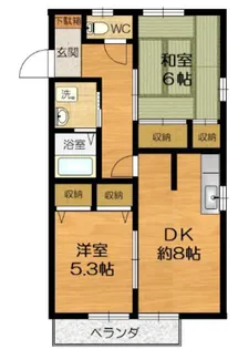 ハイツ平和台【2階】の間取り