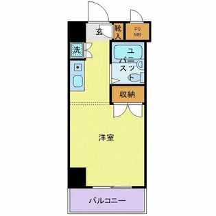 スカイコート世田谷用賀【4階】の間取り