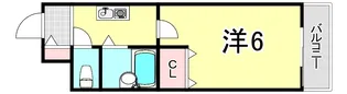 エクレ西宮【1階】の間取り