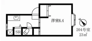 かとれや館【2階】の間取り