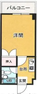 ヴィラン橋本【2階】の間取り