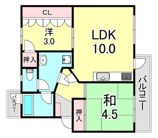 高尾台住宅【2階】の間取り
