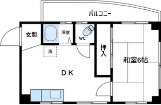 ハイツ熊内【1階】の間取り