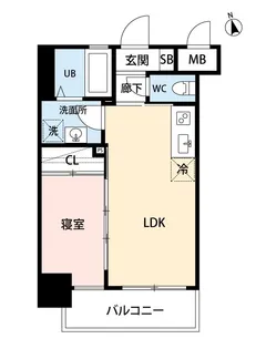タツミ大橋【8階】の間取り