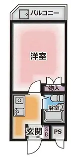 マンエイマンション【4階】の間取り