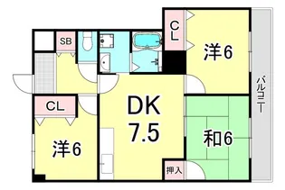 アメニティA・N【1階】の間取り