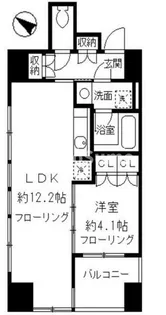 ルフィット神宮北参道【13階】の間取り