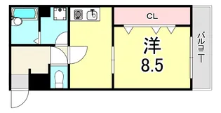 レグルスコート【1階】の間取り