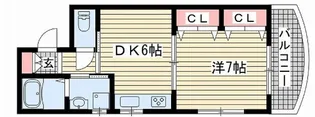 北野TK【4階】の間取り