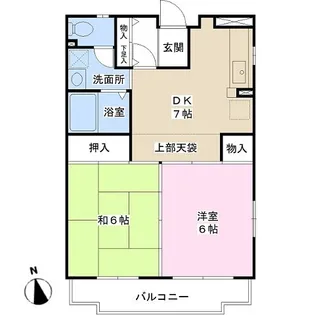 近畿荘(ハーバーキンキ)【1階】の間取り