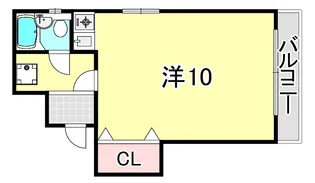 アビリティ岡本南【3階】の間取り