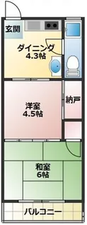 高田マンション【2階】の間取り