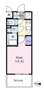 エスリード難波VALORE【2階】の間取り