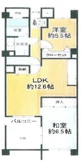 パル鷹取【4階】の間取り