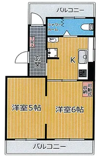 スプリングコート六甲【4階】の間取り