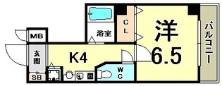 ロイヤルヒル神戸三ノ宮Ⅱ【5階】の間取り