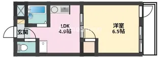 サンパレス北浦【5階】の間取り
