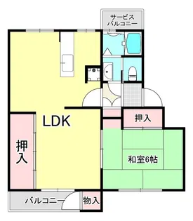 鶴甲コーポ15号館【3階】の間取り