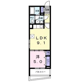 ヒカルサ尼崎栗山町【2階】の間取り