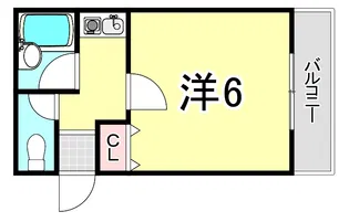 プチハウス仁川【1階】の間取り