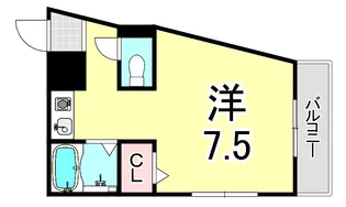 仁川ロイヤルハイツ【1階】の間取り