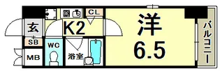 エスリード新神戸【3階】の間取り
