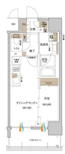 リビオレゾン靭公園【10階】の間取り