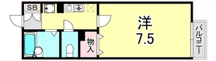 ウイング高取台【1階】の間取り