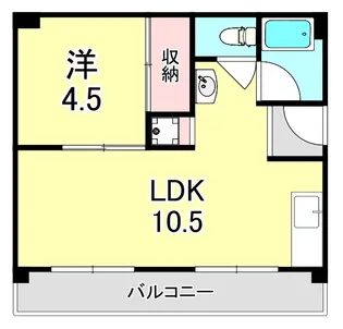 嶋田パールハイツ【5階】の間取り