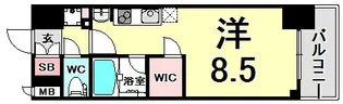 アスヴェル神戸駅前【4階】の間取り